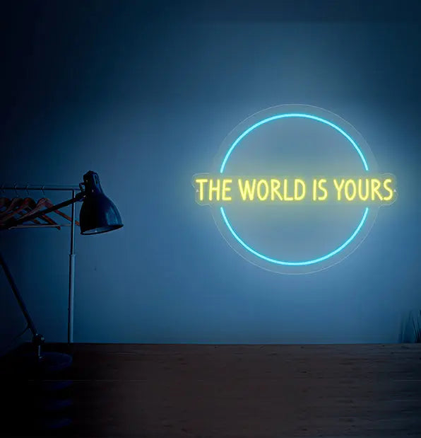 The World is Yours Neon Sign Neonchamp AU 