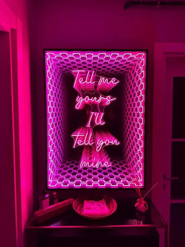 Tell me yours I'lls tell you mine Infinity Tunnel neptunneondesign 