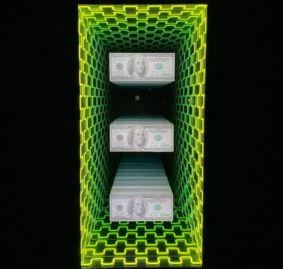 Money x Infinity Mirror, Neon Signs | Neon Paradyse. NeonParadyse 