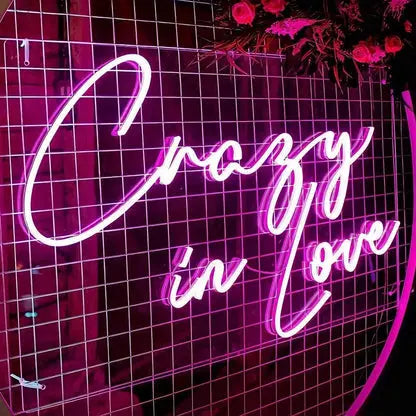 Crazy In Love Neon Sign 𝕹𝖊𝖔𝖓 𝐏𝐚𝐫𝐚𝐝𝐲𝐬𝐞 