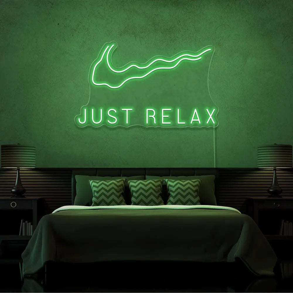 Just Relax Neon Sign 𝕹𝖊𝖔𝖓 𝐏𝐚𝐫𝐚𝐝𝐲𝐬𝐞 