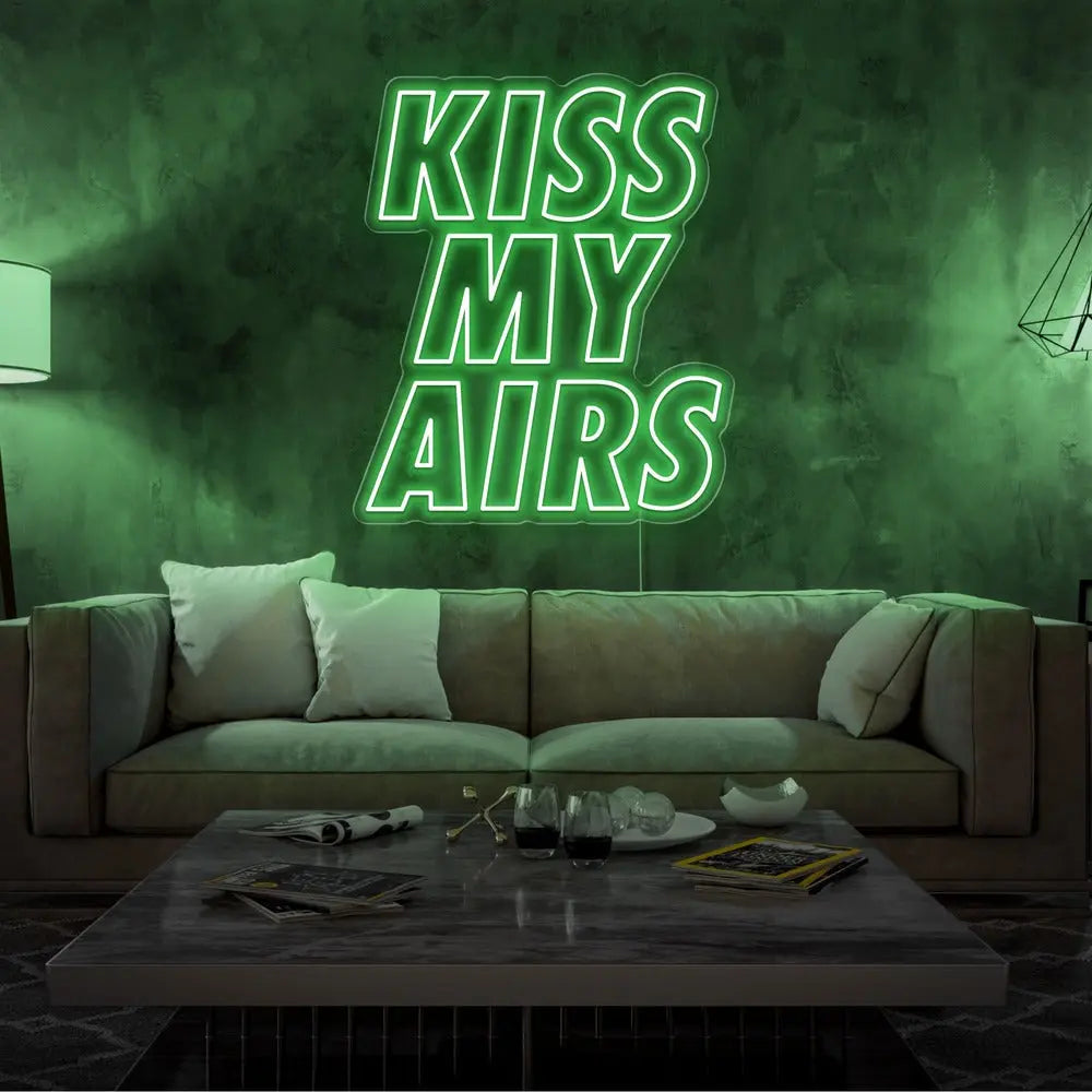 Kiss My Airs Neon Sign 𝕹𝖊𝖔𝖓 𝐏𝐚𝐫𝐚𝐝𝐲𝐬𝐞 