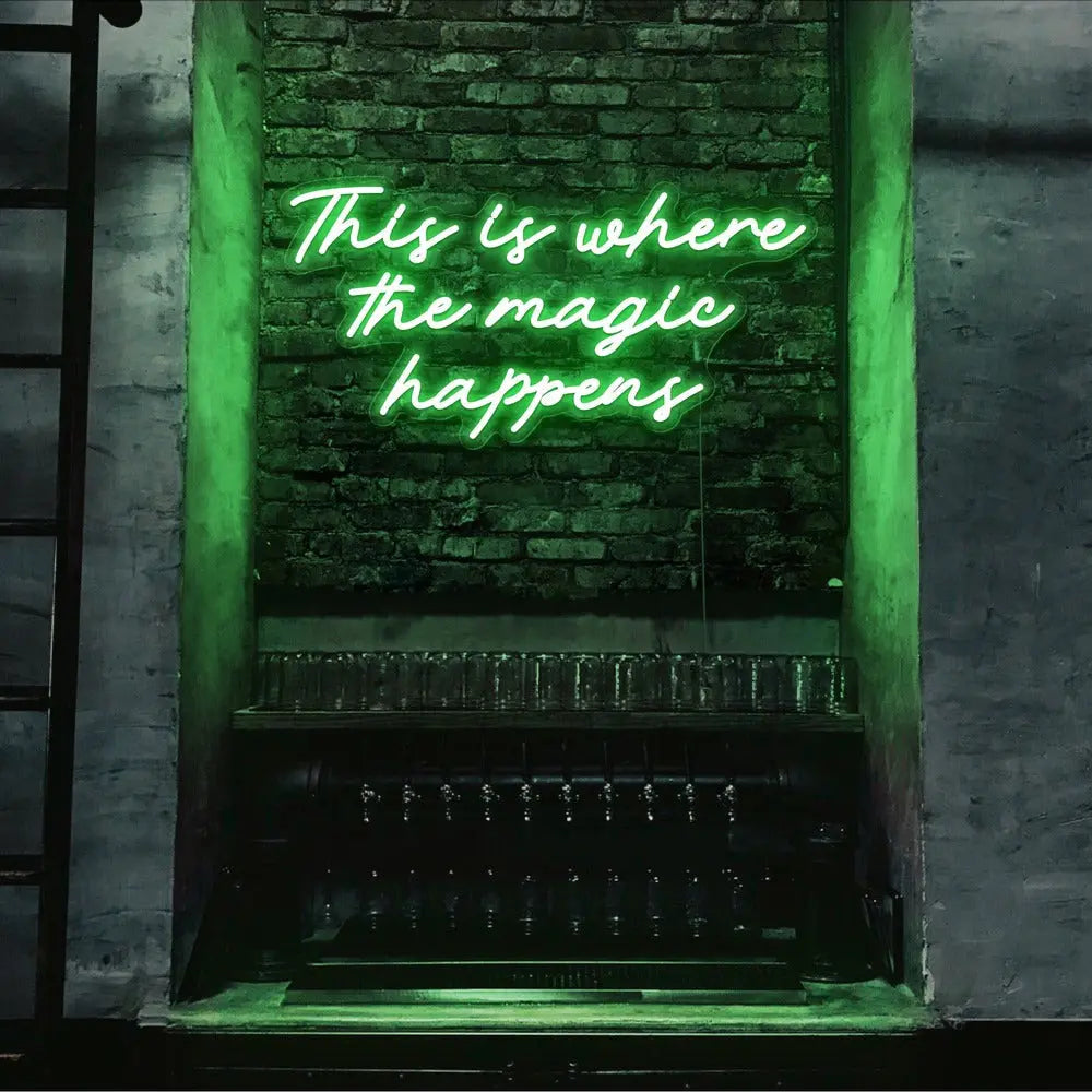 This Is Where The Magic Happens Neon Sign 𝕹𝖊𝖔𝖓 𝐏𝐚𝐫𝐚𝐝𝐲𝐬𝐞 