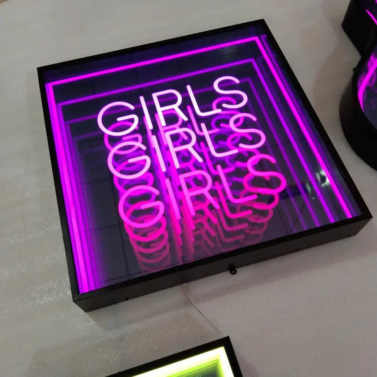 Girls Neon x Infinity Sign | Custom Infinity Mirror 3D Neon. NeonParadyse 