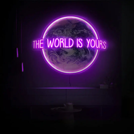 The world is yours led neon sign PondokStore 