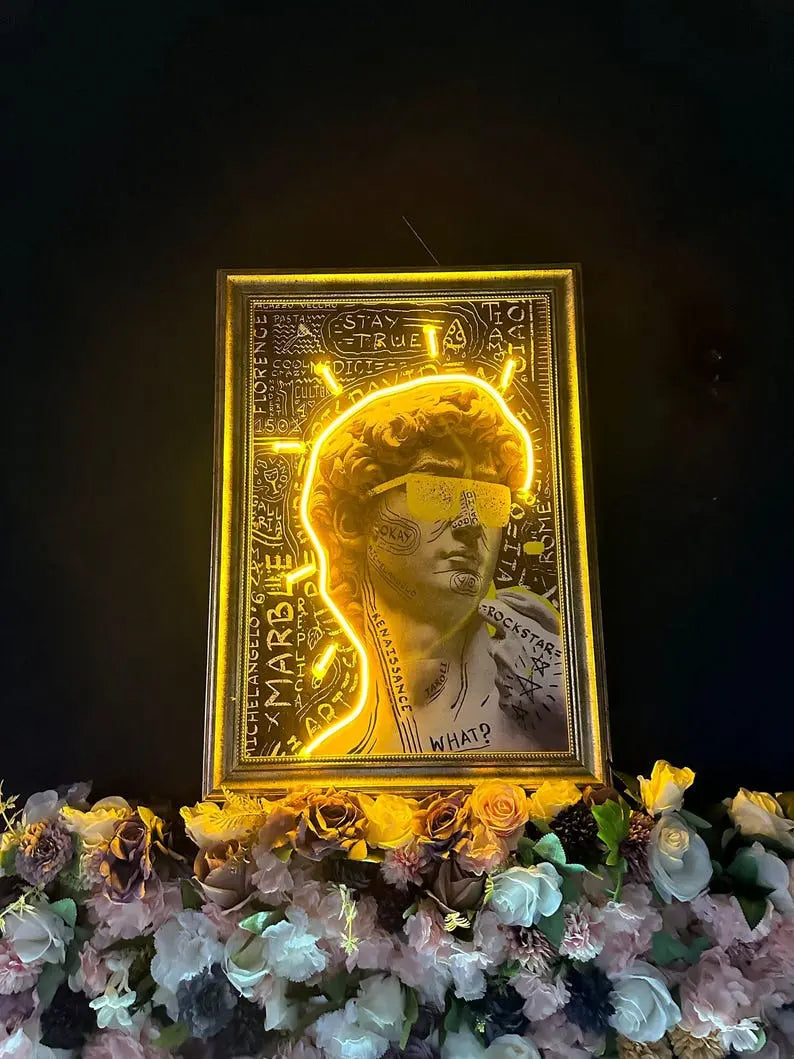 MICHELANGELO David neon sign Neon x canvas NeonParadyse 