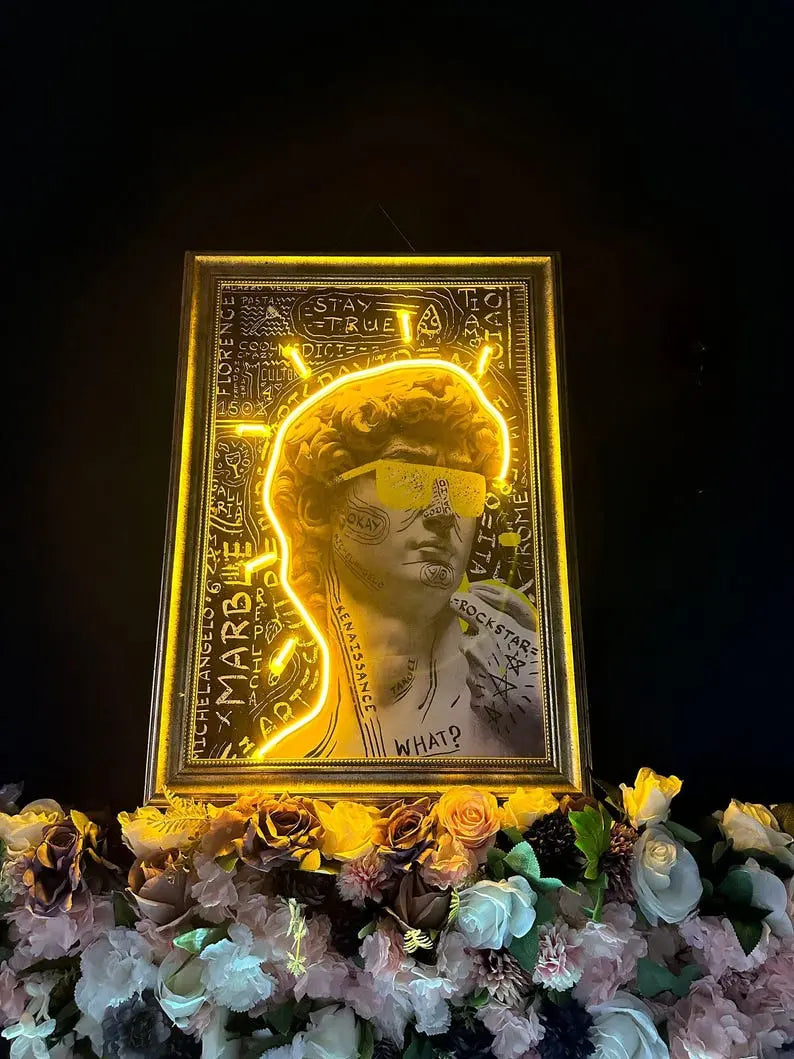 MICHELANGELO David neon sign Neon x canvas NeonParadyse 