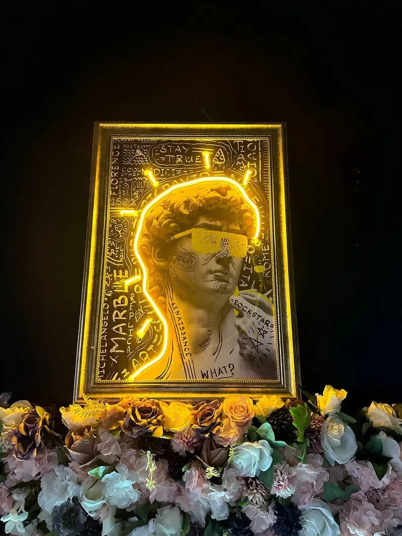 MICHELANGELO David neon sign Neon x canvas NeonParadyse 