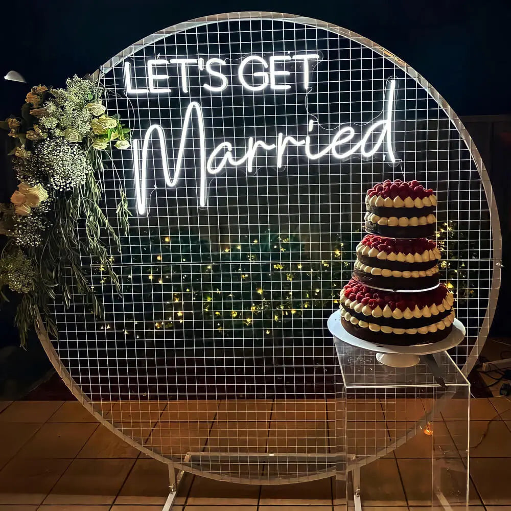 Let's Get Married Neon Sign 𝕹𝖊𝖔𝖓 𝐏𝐚𝐫𝐚𝐝𝐲𝐬𝐞 