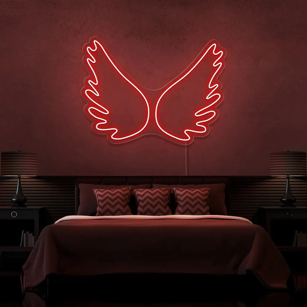 Angel Wings Neon Sign 𝕹𝖊𝖔𝖓 𝐏𝐚𝐫𝐚𝐝𝐲𝐬𝐞 