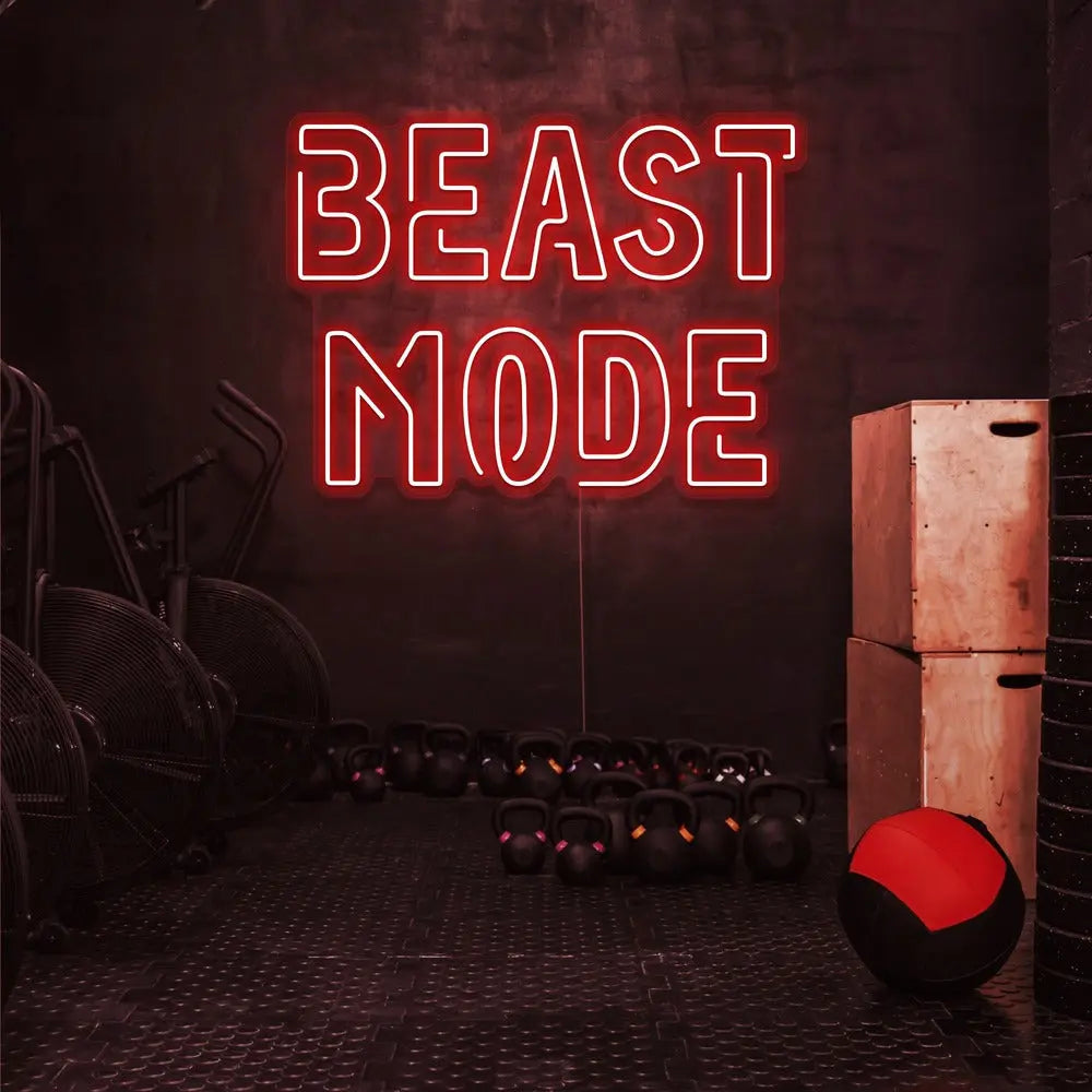 BEAST MODE Neon Sign 𝕹𝖊𝖔𝖓 𝐏𝐚𝐫𝐚𝐝𝐲𝐬𝐞 