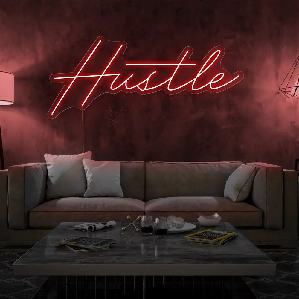 Hustle Neon Sign 𝕹𝖊𝖔𝖓 𝐏𝐚𝐫𝐚𝐝𝐲𝐬𝐞 