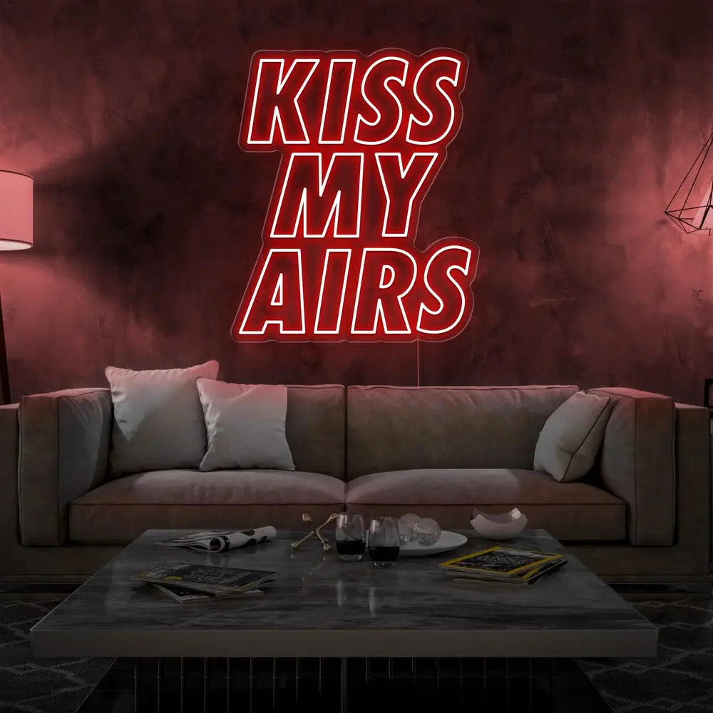 Kiss My Airs Neon Sign 𝕹𝖊𝖔𝖓 𝐏𝐚𝐫𝐚𝐝𝐲𝐬𝐞 