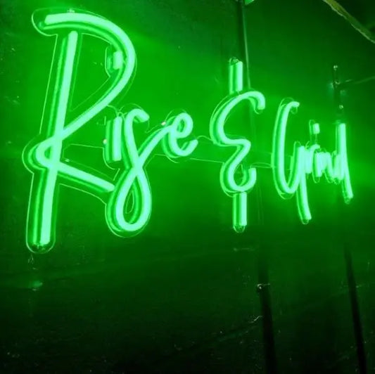 Rise & Grind Neon Light 𝕹𝖊𝖔𝖓 𝐏𝐚𝐫𝐚𝐝𝐲𝐬𝐞 