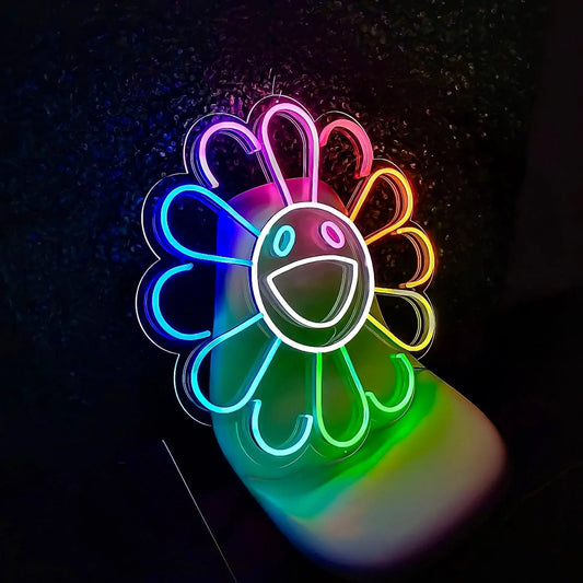 Takashi Murakami Flower Neon Sign 𝕹𝖊𝖔𝖓 𝐏𝐚𝐫𝐚𝐝𝐲𝐬𝐞 