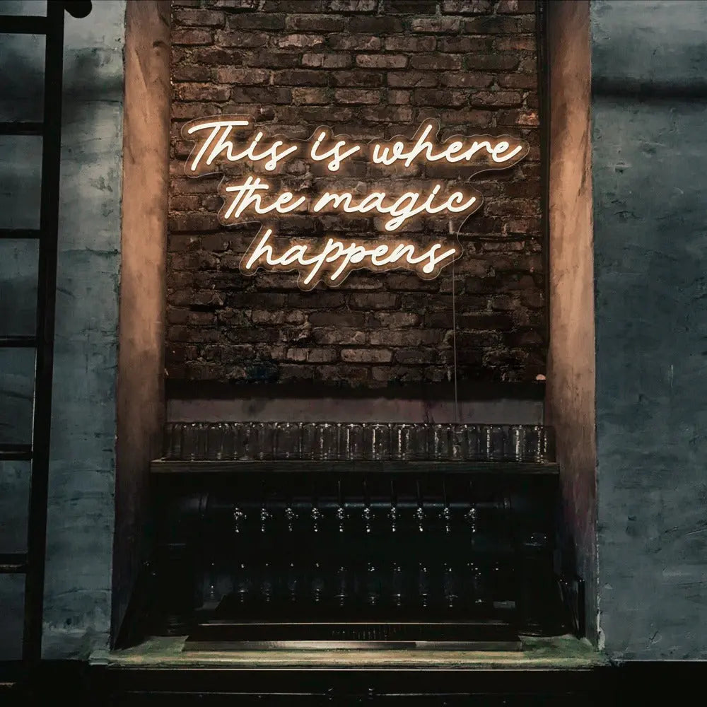 This Is Where The Magic Happens Neon Sign 𝕹𝖊𝖔𝖓 𝐏𝐚𝐫𝐚𝐝𝐲𝐬𝐞 